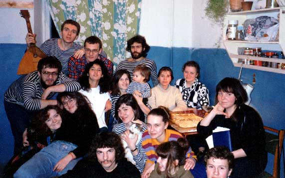 На кухне Ордынки. 1993 январь.